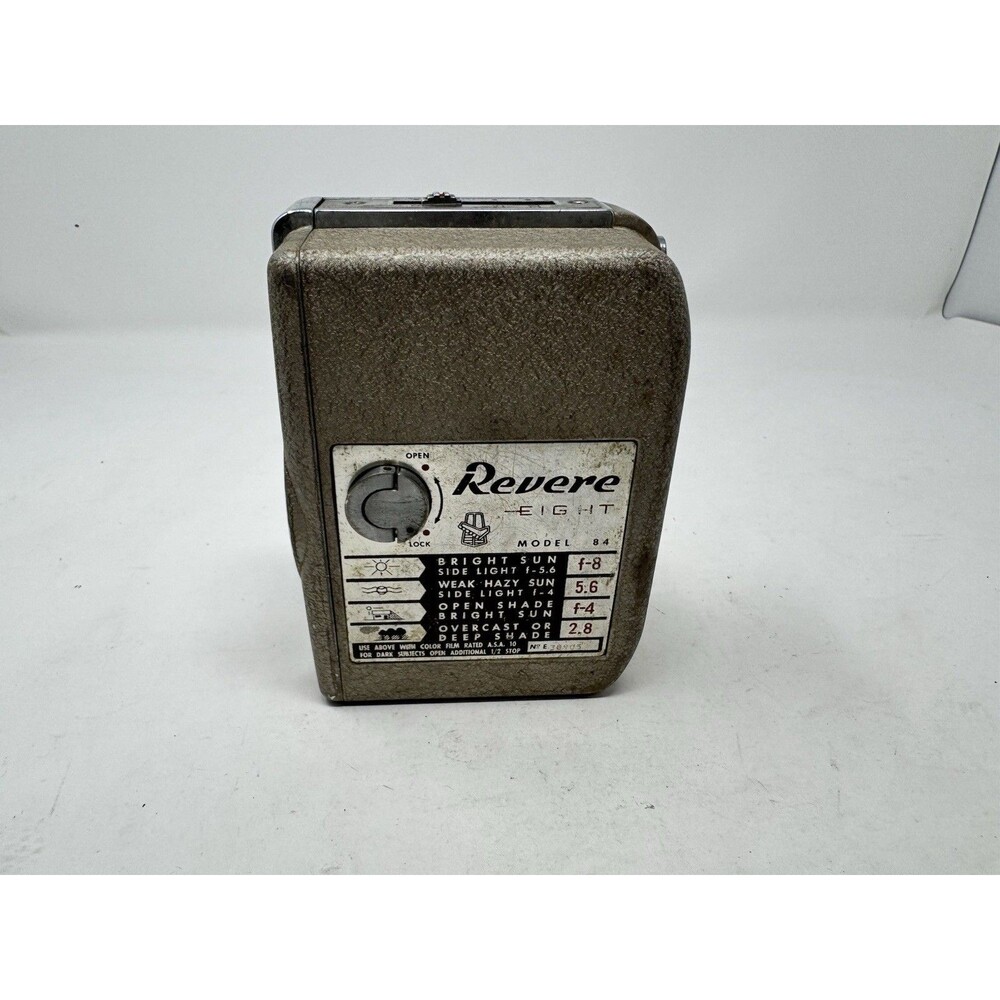 1950s 8MM Revere Eight Model 84 Movie Camera Body. Vintage Photography.